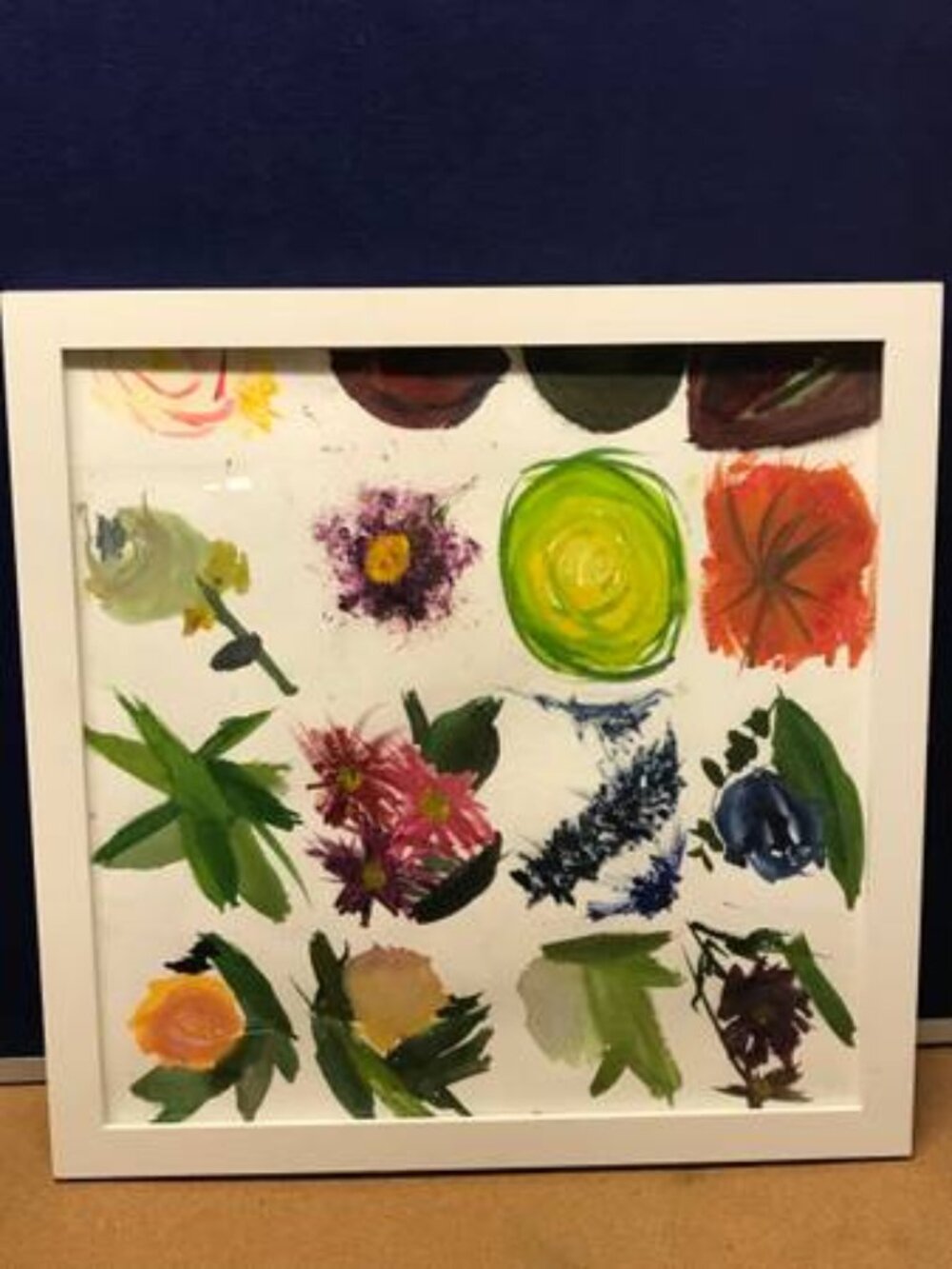 ‘Multi-Floral Accents’ Framed Decorative Art